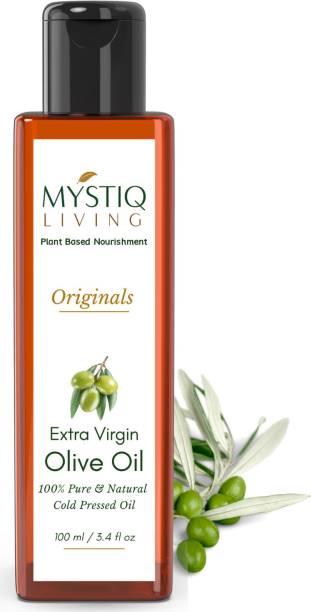 Mystiq Living Extra Virgin Olive Oil (100% Pure & Cold Pressed For Skin, Body & Hair