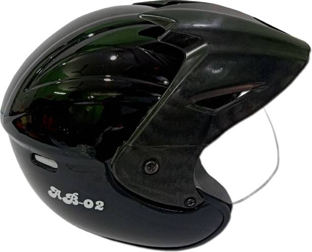 NOHA Latest Open/Half Face Helmet With Cap Man/Women With Normal visor Black Motorbike Helmet