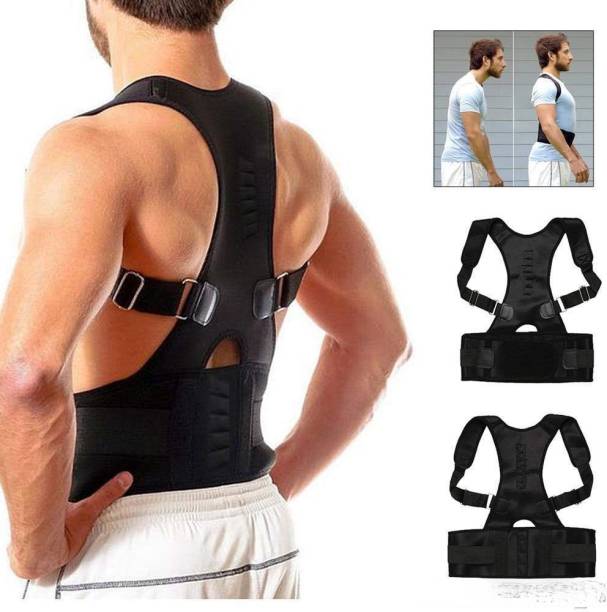 AuFlex Magnetic Posture Corrector Shoulder Support Belt for Men and Women (Large) Back Support