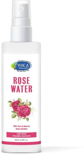 VHCA Rose Water Spray For Face |Rose Water Toner |For Oily Dry Normal Skin Skin|100ml Men & Women