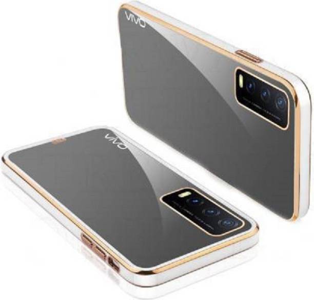 ClickAway Back Cover for Vivo Y12s Y20 Y20i Y20G |Electroplated Square Platting Chrome Case