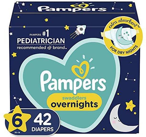 Pampers Swaddlers Overnights Disposable Diapers Size 6 ...