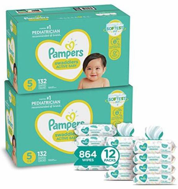 Pampers Swaddlers Disposable Baby Diapers Size 5 - S - ...