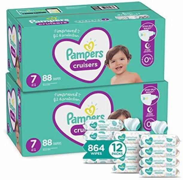 Pampers Cruisers Disposable Baby Diapers Size 7 - S - M