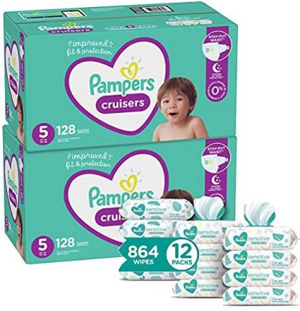 Pampers Cruisers Disposable Baby Diapers Size 5 - S - M