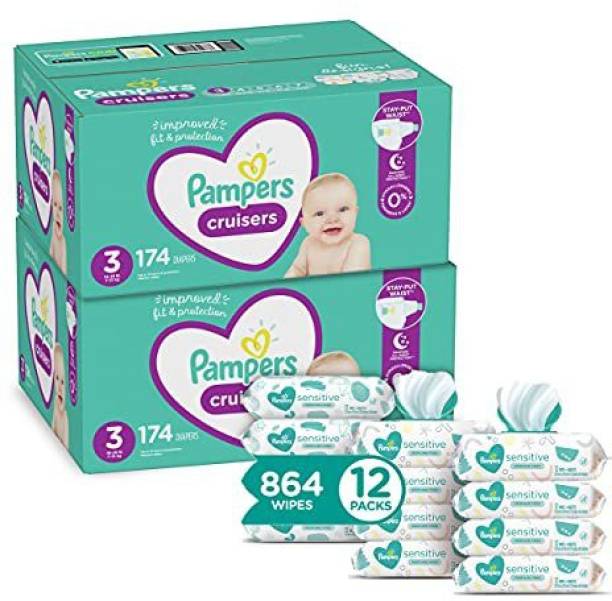 Pampers Cruisers Disposable Baby Diapers Size 3 - S - M
