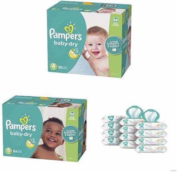 Pampers Bundle - Baby Dry Disposable Baby Diapers Sizes...