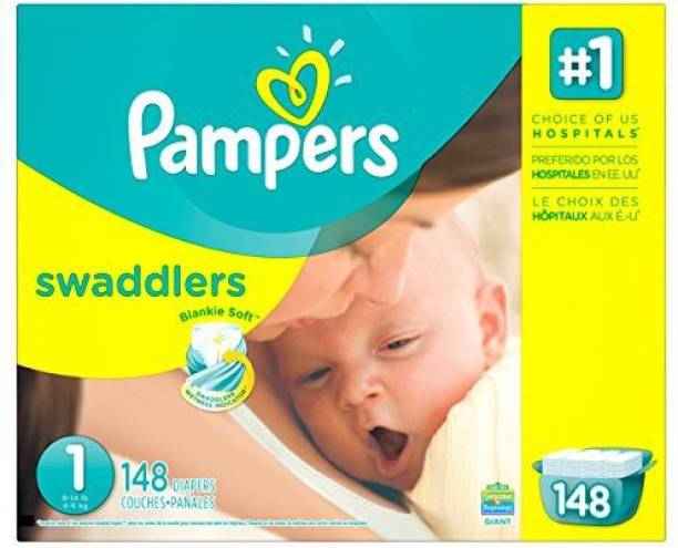 Pampers Swaddlers Disposable Diapers Newborn Size 1 (8-...