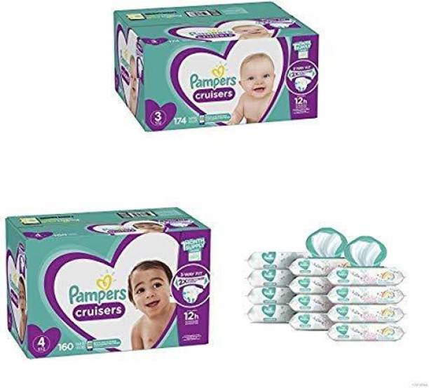 Pampers Bundle - Cruisers Disposable Baby Diapers Sizes...