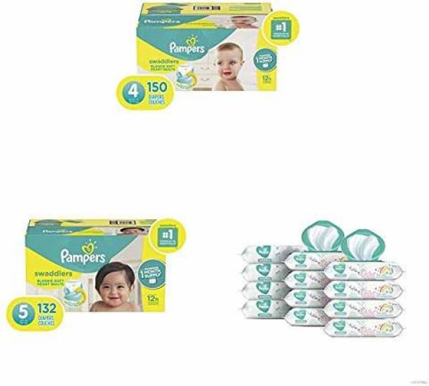 Pampers Bundle - Swaddlers Disposable Baby Diapers Size...