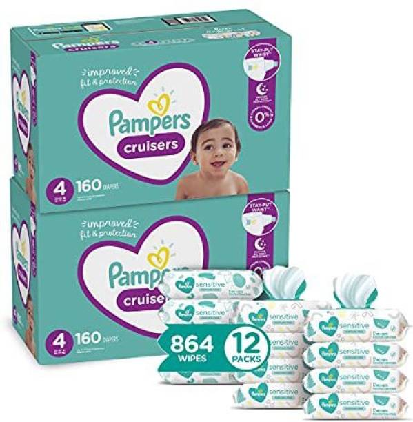 Pampers Cruisers Disposable Baby Diapers Size 4 - S - M