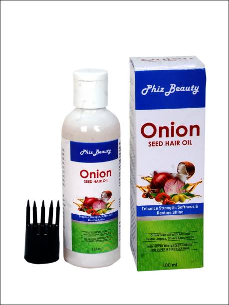 Phiz Beauty Onion Oil 100ML For Hair Growth & Long Strong , Soft, Silky Hair Hair Oil