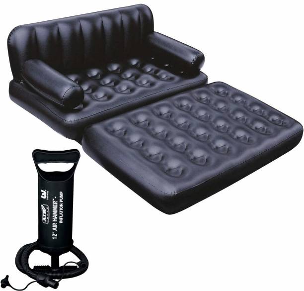 Flipkart SmartBuy 5 in 1 Sofa Cum Bed with Pump PVC 3 Seater Inflatable Sofa