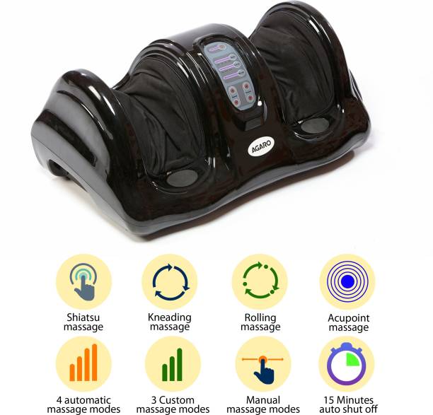 AGARO 33158 Foot Massager, Shiatsu for Pain Relief with Kneading Function, Electric Foot Massager