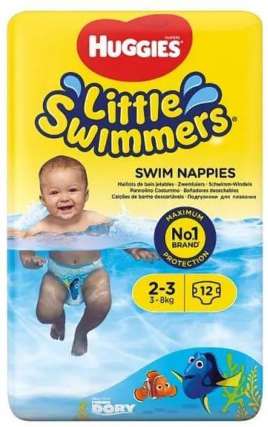 Huggies Little Swimmers, Size 2-3 (3-8 Kg), Dory Themed, Swim Pant, Soft & Comfortable - S