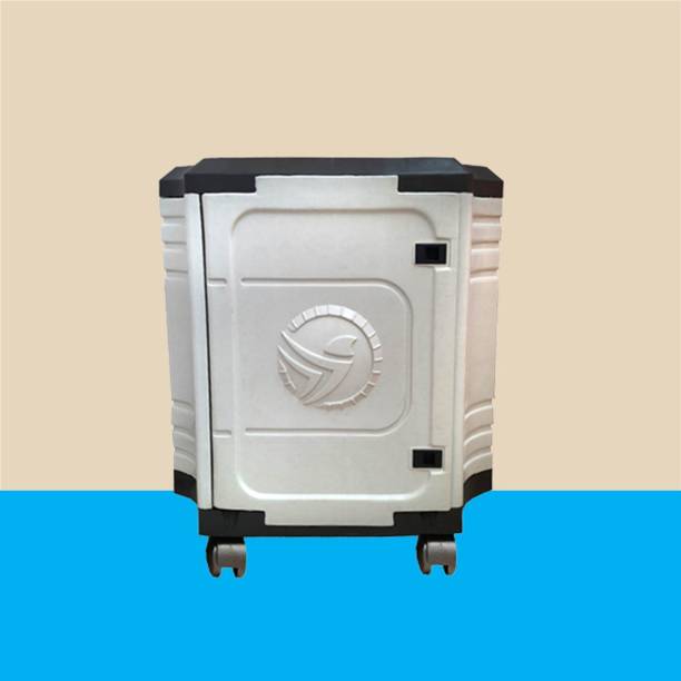 POWEREST Strong Plastic Inverter Trolley-Stand with Door Trolley for Inverter and Battery