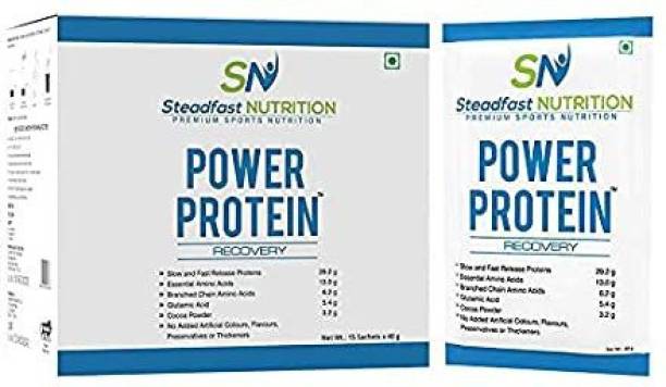 Steadfast Medishield Power Protein Natural Cocoa Powder 30 Sachets Protein Blends