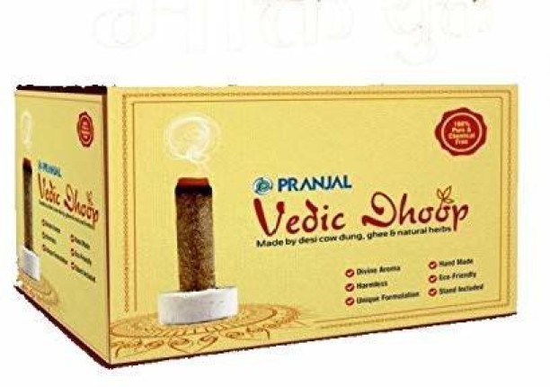 100% Desi Cow Dung Dhoop Batti Organic Incense Stick dhup for Puja 50 PCS 
