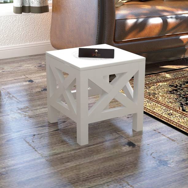 WoodenTwist Handcrafted Wooden Square End Table Stool
