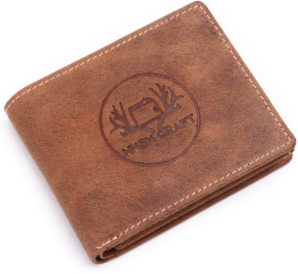 NKSK CRAFT Men Beige Genuine Leather Wallet