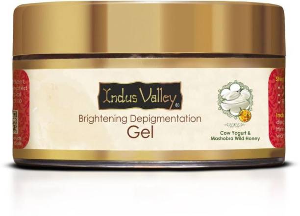 Indus Valley Brightening Depigmentation Gel with Cow Yogurt & Honey for Moisturize Skin Care