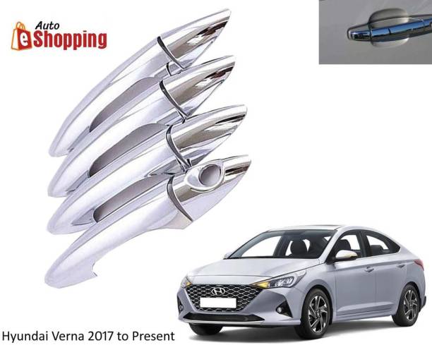 Auto E-Shopping Car Handle Latch Cover For Hyundai Verna 2017 Onwards Set of 4 Pieces Car Grab Handle Cover