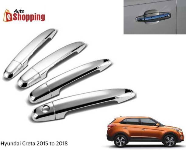 Auto E-Shopping Car Handle Latch Cover For Hyundai Creta Old 2015-2019 Set of 4 Pieces Car Grab Handle Cover