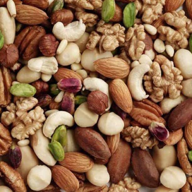 Nature Vit Mix Dry Fruits and Nuts, 1 Kg Almonds, Cashews,Raisins,Figs Healthy Gift Hamper Almonds, Kernels, Figs, Walnuts, Raisins, Pistachios