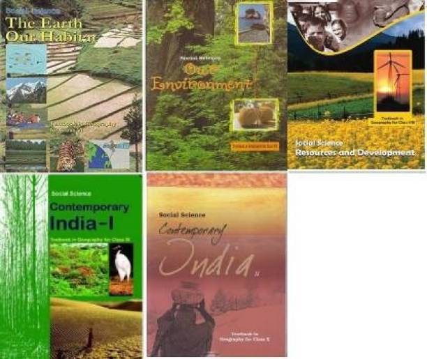 NCERT Textbook Geography Books Set Of Class -6 To 10 For UPSC Exams (English Medium)