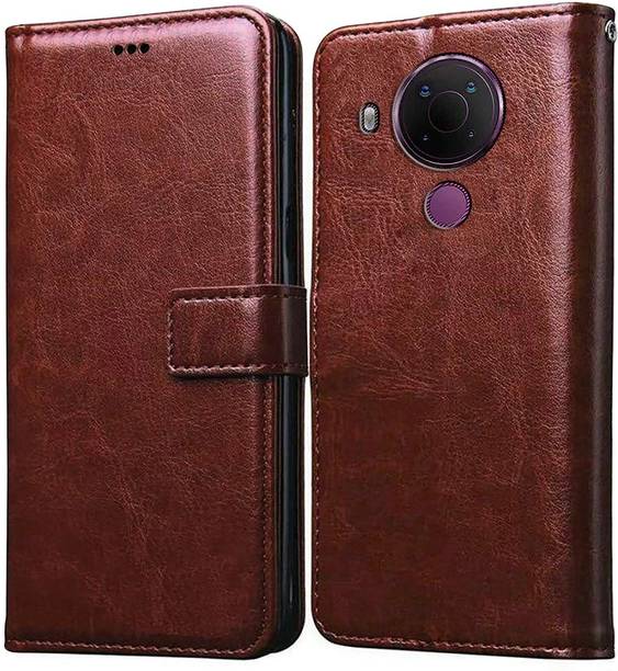 Flipkart SmartBuy Back Cover for Nokia 5.4 Leather Flip Case
