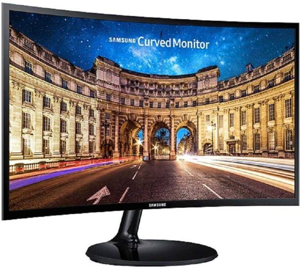 SAMSUNG 23.8 inch Curved Full HD LED Backlit VA Panel with 1800R Curvature, Game Mode Function, Eye-Saver Mode, Flicker Free Technology Super Slim Monitor (LC24F390FHWXXL)