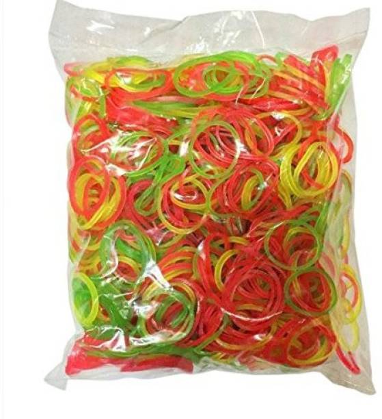 Office Club Premium 100 Grams 2 inch Rubber Bands for Packing | Multi-Purpose Rubber Bands Florescent Neon Colours Elastic Bands Rubber Band