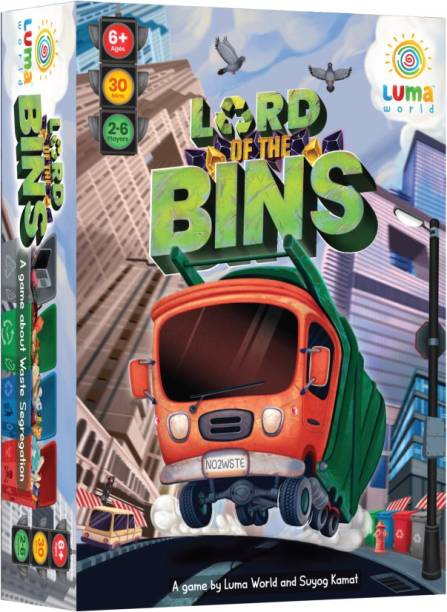 LUMA WORLD Lord of the Bins Educational Card Game- for Ages 6+ Years Educational Board Games Board Game