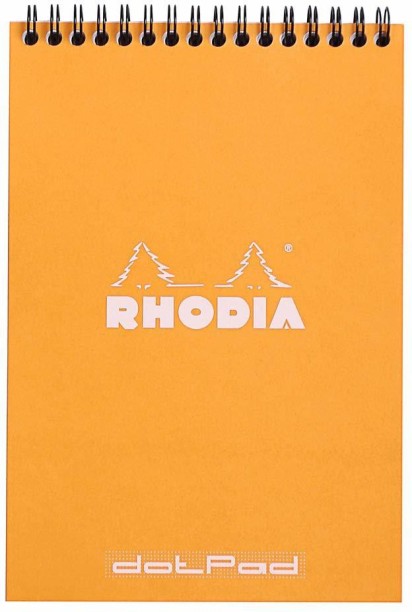4 x 6 in Rhodia Staplebound Notepads - White cover Lined 80 sheets 