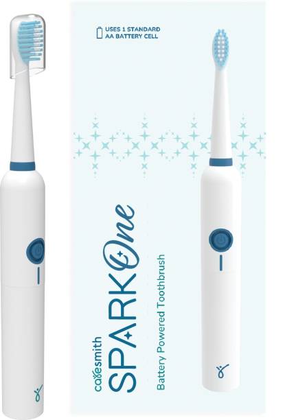 caresmith SPARK One Electric Battery Toothbrush for Adults | AA Battery Provided Electric Toothbrush