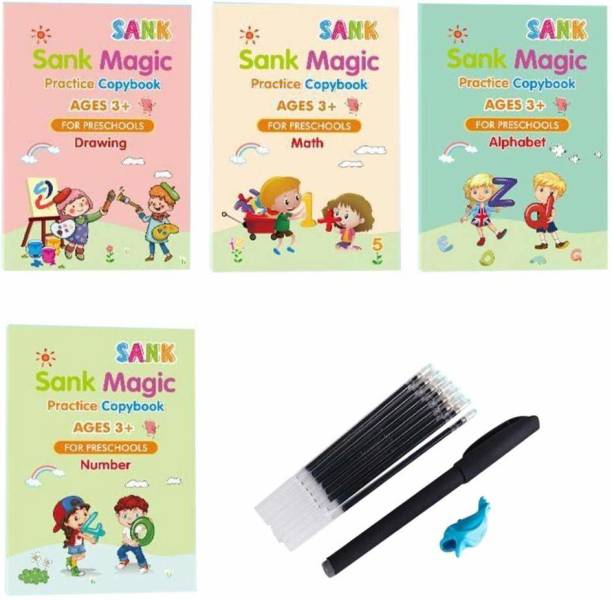 UKRAINEZ Magic Practice Copy Book for Children Tracing Book Kids Education Learning Books