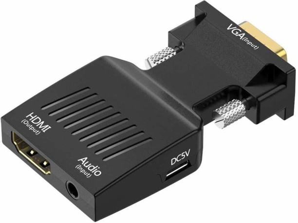 with 3.5mm Audio Cable for Monitor,Computer,Laptop,Projector. Female to Male FDG HDMI to VGA 1080P HDMI to VGA Adapter 