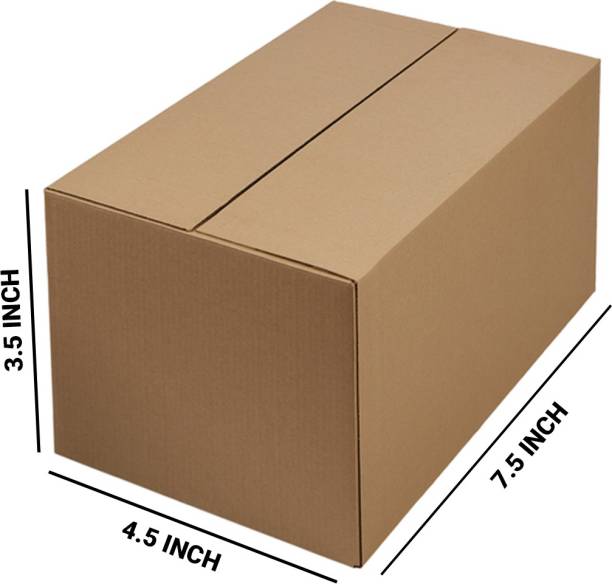Tanzima Corrugated Cardboard 3 ply Brown Corrugated Box, Size 7.5*4.5*3.5 inches, For eCommerce Order/Courier Packaging Box