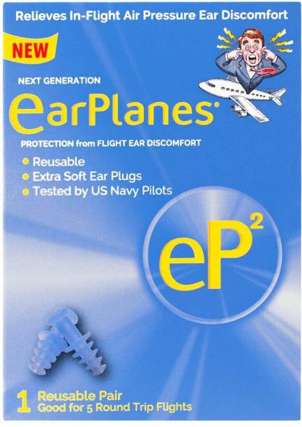 earplanes \ eP2 Reusable earplugs 1 pair Ear Plug & Nose Clip
