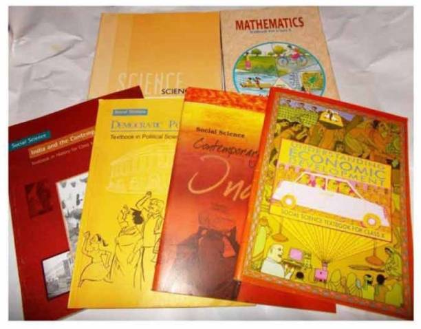 NCERT Textbook Class 10th Mathematics Science History Geography Economics And Pol. Science In Combo Pack 6 Books In English MEDUIM