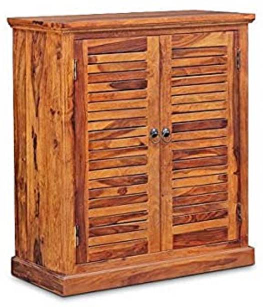 Friday Furniture Shoe Cabinet/Rack/Stand with Doors for Home/Office Solid Wood Shoe Rack