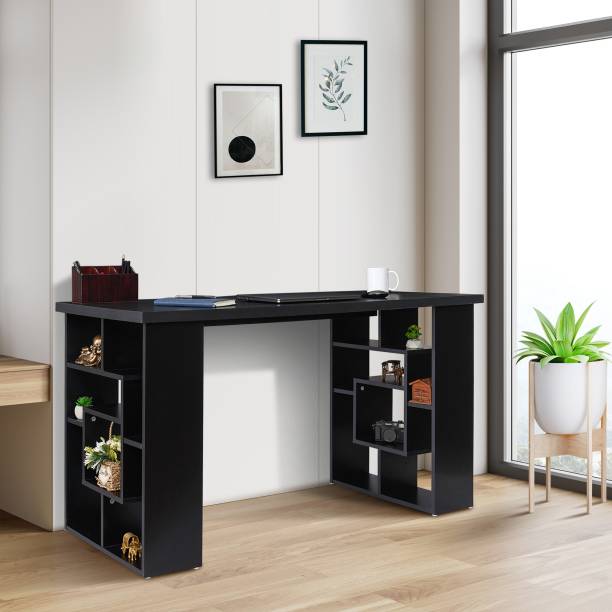 TADesign Victoria with Book Shelf & Multipurpose Storage Engineered Wood Study Table