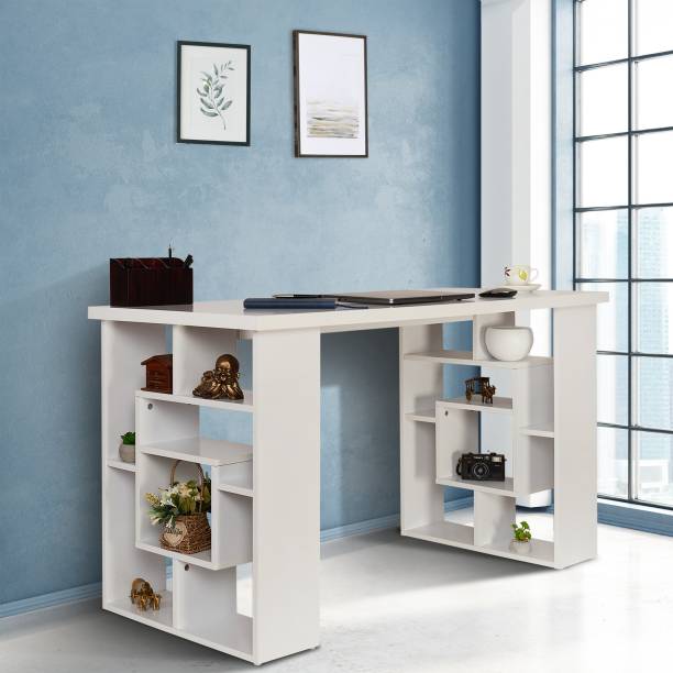 TADesign Victoria with Book Shelf & Multipurpose Storage Engineered Wood Study Table