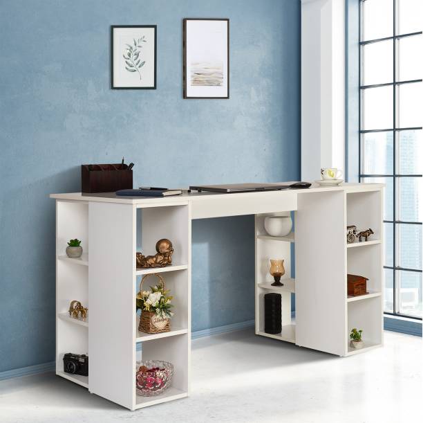 TADesign Fozia with Book Shelf & Multipurpose Storage Engineered Wood Study Table