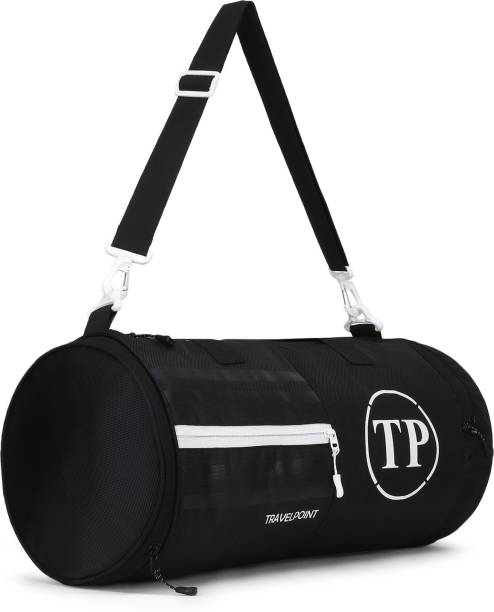 TRAVEL POINT GYM BAG WITH SHOE COMPARTMENT COMBO SET FOR MEN AND WOMEN FOR FITNESS