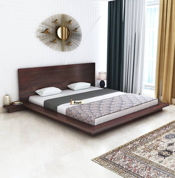 Ganpati Arts Solid Wood Queen Bed