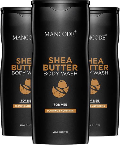 MANCODE Shea Butter Body Wash For Men, 450ml each, PACK OF 3