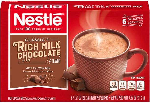 NESTLE Rich Classic Milk Chocolate Hot Cocoa Mix , 121g