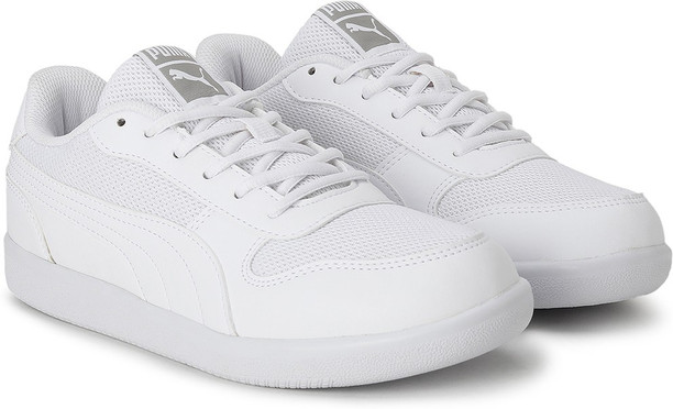 puma white slip on shoes