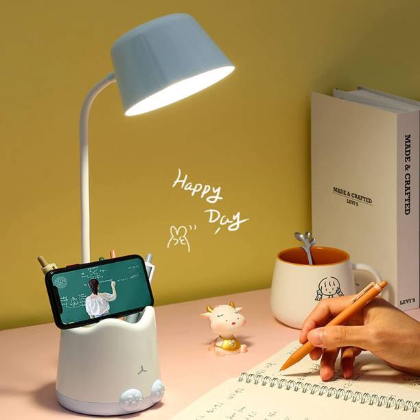 Pick Ur Needs Study Table Lamp With Torch, Pen Holder, Mobile Holder Table Lamp